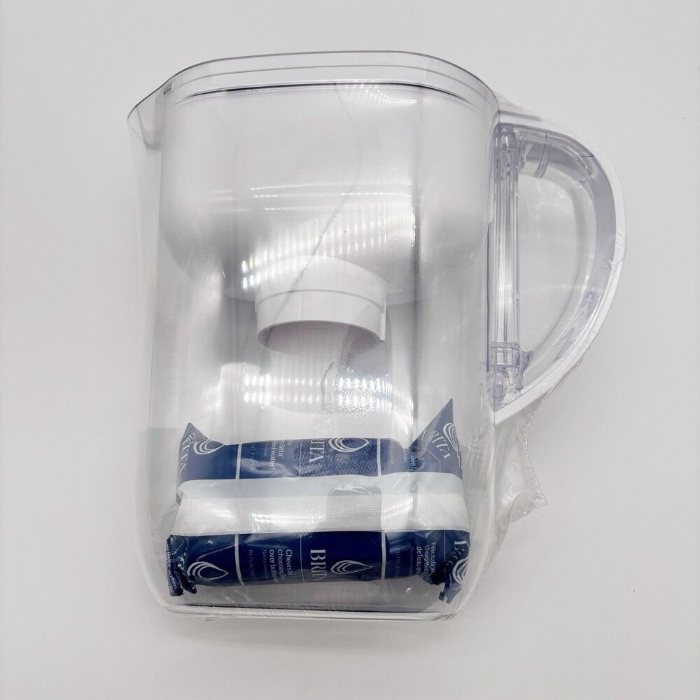 Brita 6-Cup Water Filtration Pitcher with 1 Standard Filter White - Open Box